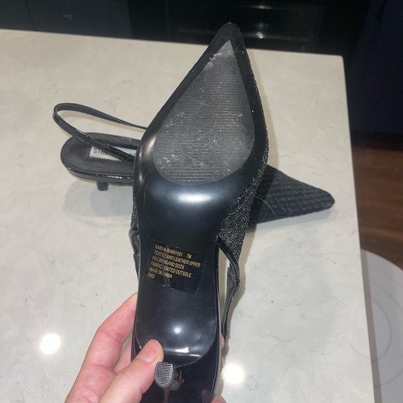 Steve Madden Mesh Slingback Kitten Heels - Picture 4 of 5